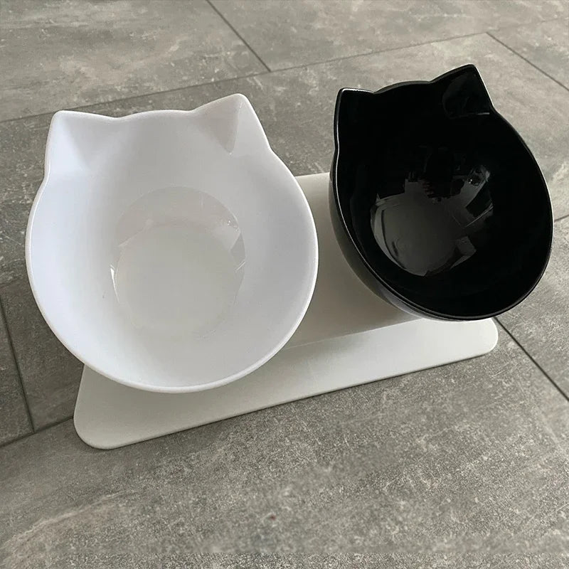 Non-Slip Double Cat Bowl Dog Bowl with Stand Pet Feeding Cat Water Bowl for Cats Food Pet Bowls for Dogs Feeder Product Supplies