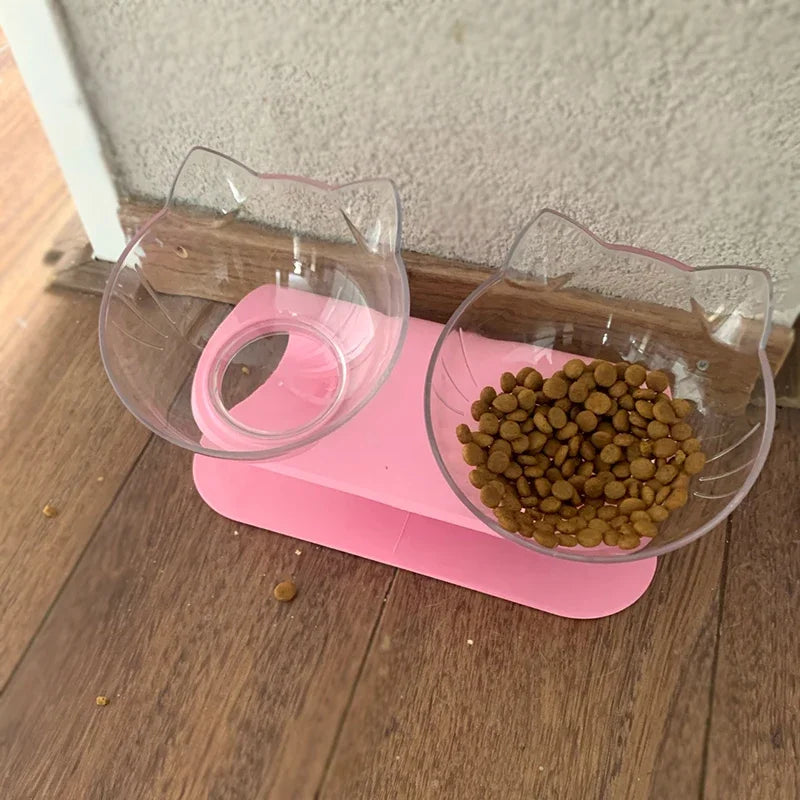 Non-Slip Double Cat Bowl Dog Bowl with Stand Pet Feeding Cat Water Bowl for Cats Food Pet Bowls for Dogs Feeder Product Supplies